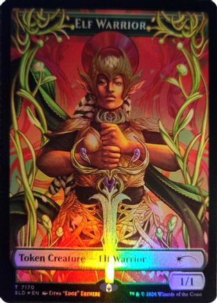 Elf Warrior Token (7170)  [Secret Lair Drop Series] Foil