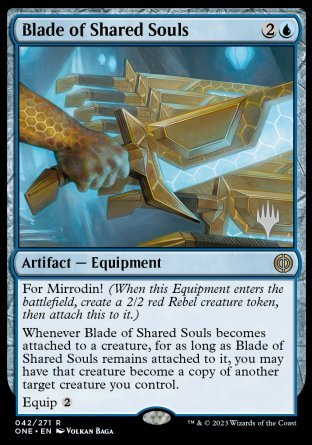 Blade of Shared Souls (Promo Pack) [Phyrexia: All Will Be One Promos] Foil