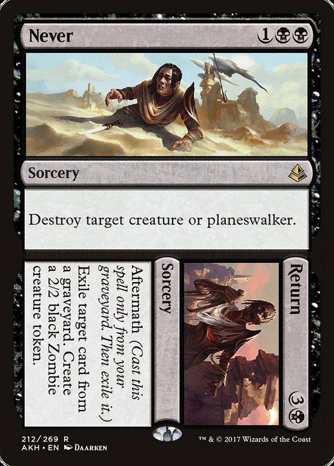 Never // Return [Amonkhet] Foil