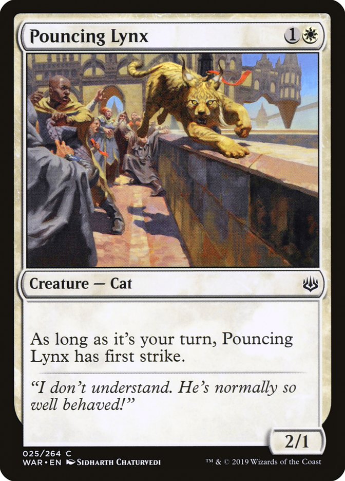 Pouncing Lynx [War of the Spark] Foil