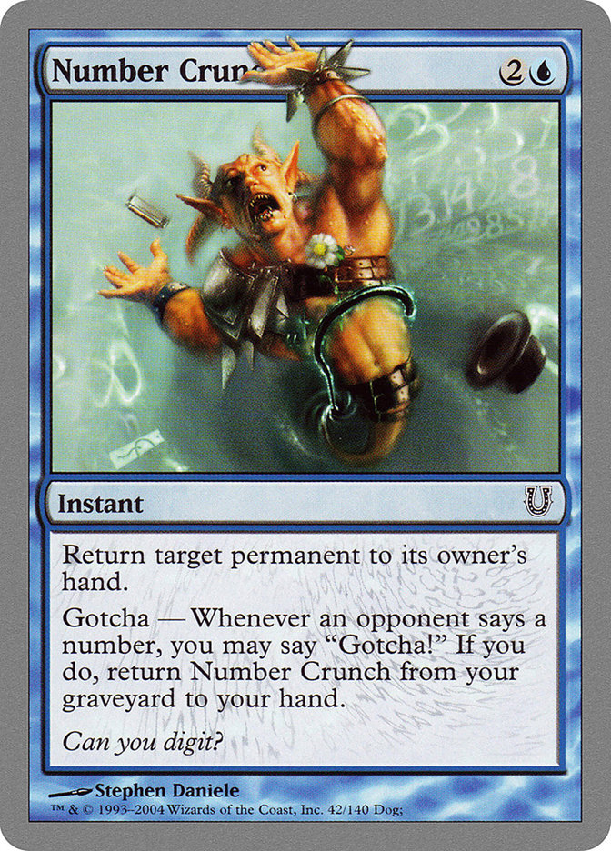 Number Crunch [Unhinged] Foil