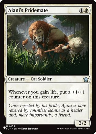 Ajani's Pridemate (FDN)  [The List Reprints]