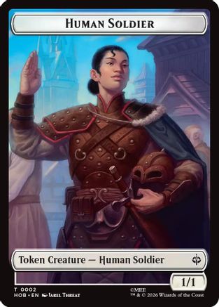 Human Soldier // Treasure (0012) Double-Sided Token  [The Hobbit]