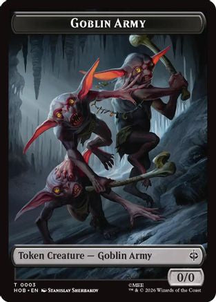 Goblin Army (0003) // Treasure (0012) Double-Sided Token  [The Hobbit]