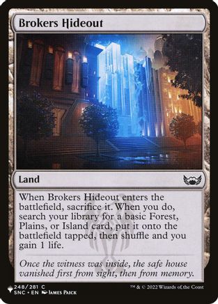 Brokers Hideout  [The List Reprints]