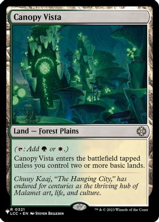 Canopy Vista (LCC)  [The List Reprints]