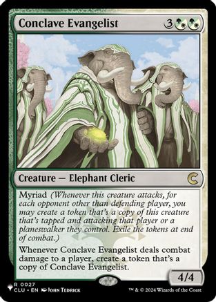 Conclave Evangelist  [The List Reprints]