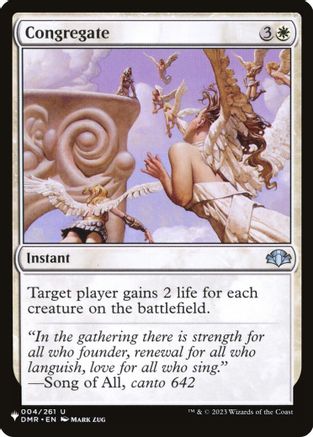Congregate (DMR)  [The List Reprints]