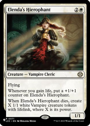 Elenda's Hierophant  [The List Reprints]