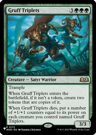 Gruff Triplets  [The List Reprints]