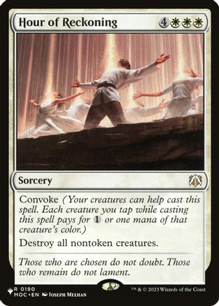 Hour of Reckoning (MOC)  [The List Reprints]