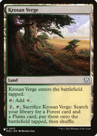 Krosan Verge (MOC)  [The List Reprints]