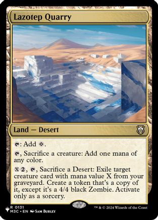 Lazotep Quarry  [The List Reprints]