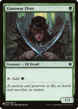 Llanowar Elves (GNT)  [The List Reprints]