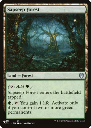 Sapseep Forest  [The List Reprints]
