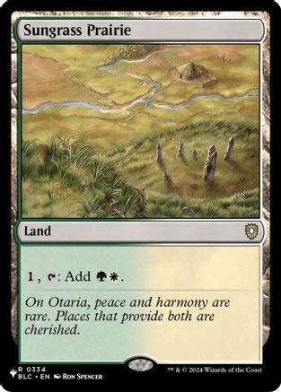 Sungrass Prairie (BLC)  [The List Reprints]
