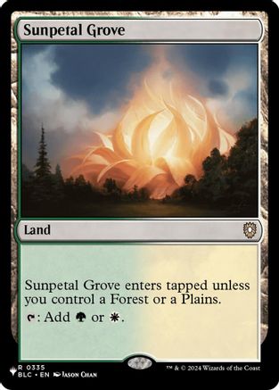 Sunpetal Grove (BLC)  [The List Reprints]