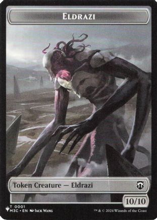 Eldrazi // Elf Warrior Double-Sided Token  [The List Reprints]