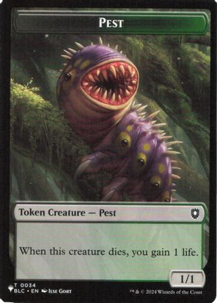 Pest // Angel Double-Sided Token  [The List Reprints]