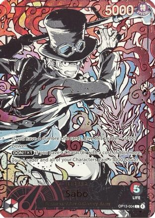 Sabo (English Version 3rd Anniversary Set) (OP13-004) - [One Piece Promotion Cards] Foil
