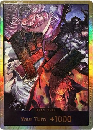 DON!! Card (Alternate Art) (The Four Emperors) (Gold) - [The World's Strongest Warriors] Foil