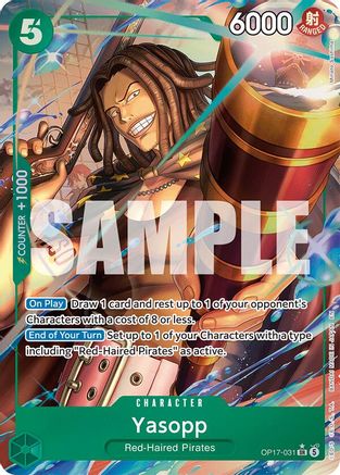 Yasopp (Alternate Art) (OP17-031) - [The World's Strongest Warriors] Foil
