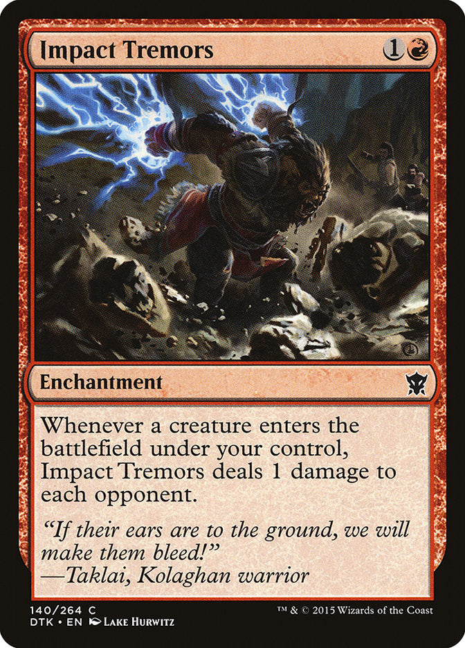 Impact Tremors [Dragons of Tarkir] Foil