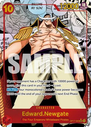 Edward.Newgate (005) (Manga) (OP17-005) - [The World's Strongest Warriors] Foil