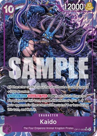 Kaido (063) (Alternate Art) (OP17-063) - [The World's Strongest Warriors] Foil