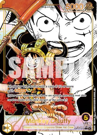 Monkey.D.Luffy (079) (Super Leader Alternate Art) (OP17-079) - [The World's Strongest Warriors] Foil