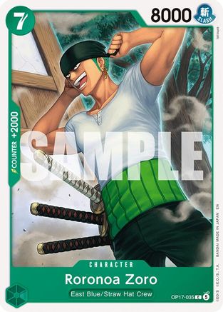 Roronoa Zoro (035) (OP17-035) - [The World's Strongest Warriors]