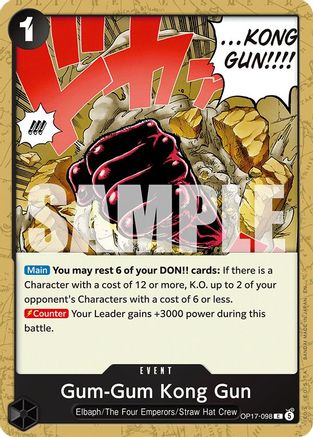 Gum-Gum Kong Gun (OP17-098) - [The World's Strongest Warriors]