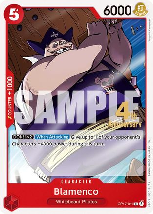 Blamenco (OP17-011) - [The World's Strongest Warriors Release Event Cards]