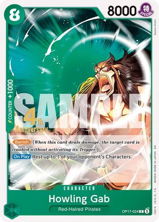 Howling Grab (OP17-024) - [The World's Strongest Warriors Release Event Cards]