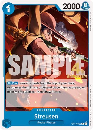 Streusen (050) (OP17-050) - [The World's Strongest Warriors Release Event Cards]
