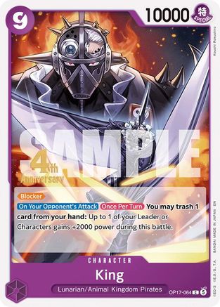 King (OP17-064) - [The World's Strongest Warriors Release Event Cards]