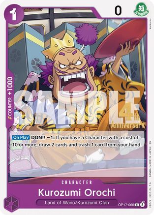 Kurozumi Orochi (OP17-066) - [The World's Strongest Warriors Release Event Cards]