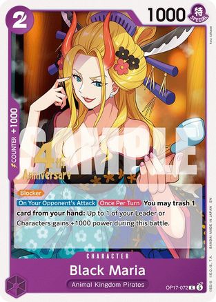 Black Maria (OP17-072) - [The World's Strongest Warriors Release Event Cards]