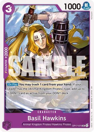 Basil Hawkins (OP17-073) - [The World's Strongest Warriors Release Event Cards]