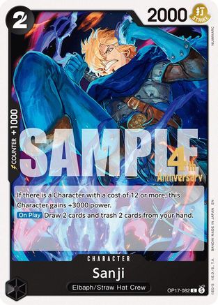 Sanji (OP17-082) - [The World's Strongest Warriors Release Event Cards]