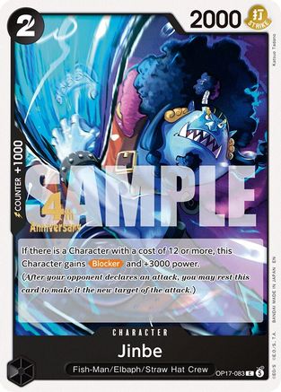 Jinbe (083) (OP17-083) - [The World's Strongest Warriors Release Event Cards]