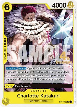 Charlotte Katakuri (OP17-103) - [The World's Strongest Warriors Release Event Cards]