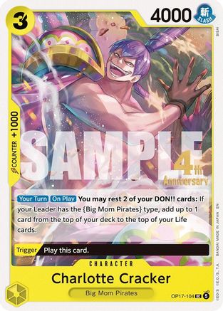 Charlotte Cracker (OP17-104) - [The World's Strongest Warriors Release Event Cards]