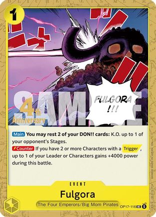 Fulgora (OP17-116) - [The World's Strongest Warriors Release Event Cards]