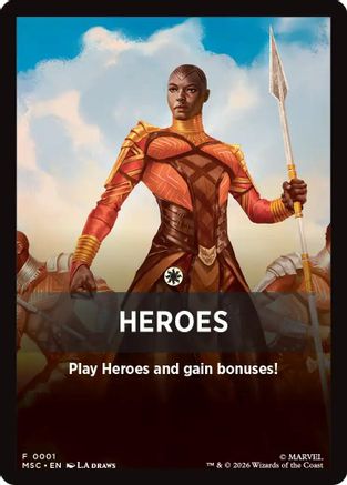 Heroes Theme Card  [Commander: Marvel Super Heroes]