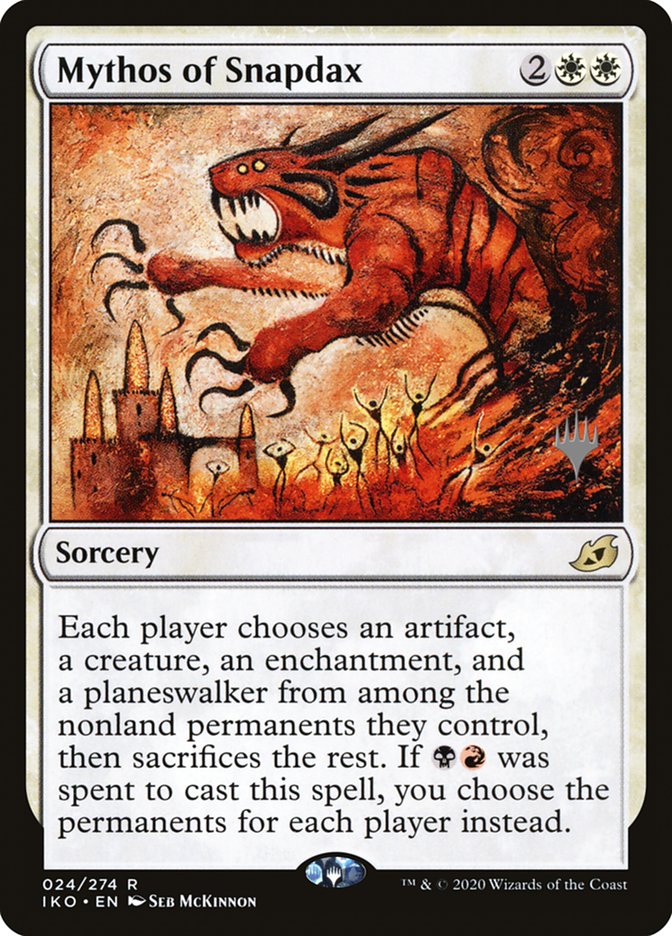 Mythos of Snapdax (Promo Pack) [Ikoria: Lair of Behemoths Promos] Foil