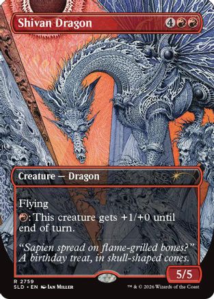 Shivan Dragon (2759)  [Secret Lair Drop Series]