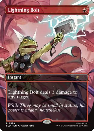 Lightning Bolt (2579)  [Secret Lair Drop Series] Foil