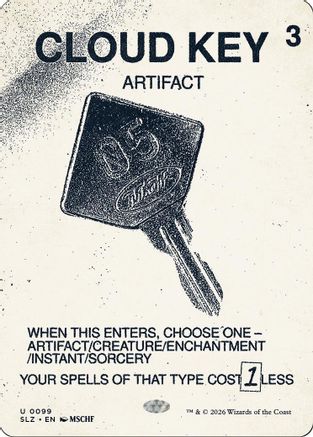 Cloud Key (0099)  [Secret Lair x MSCHF: The Zeta Set]