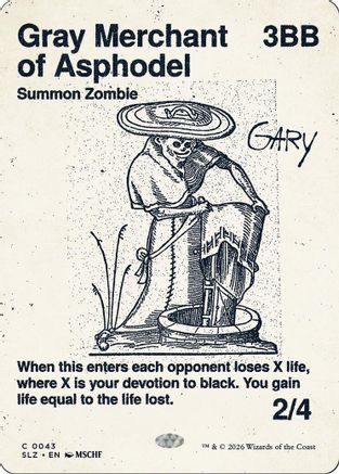 Gray Merchant of Asphodel (0043)  [Secret Lair x MSCHF: The Zeta Set]